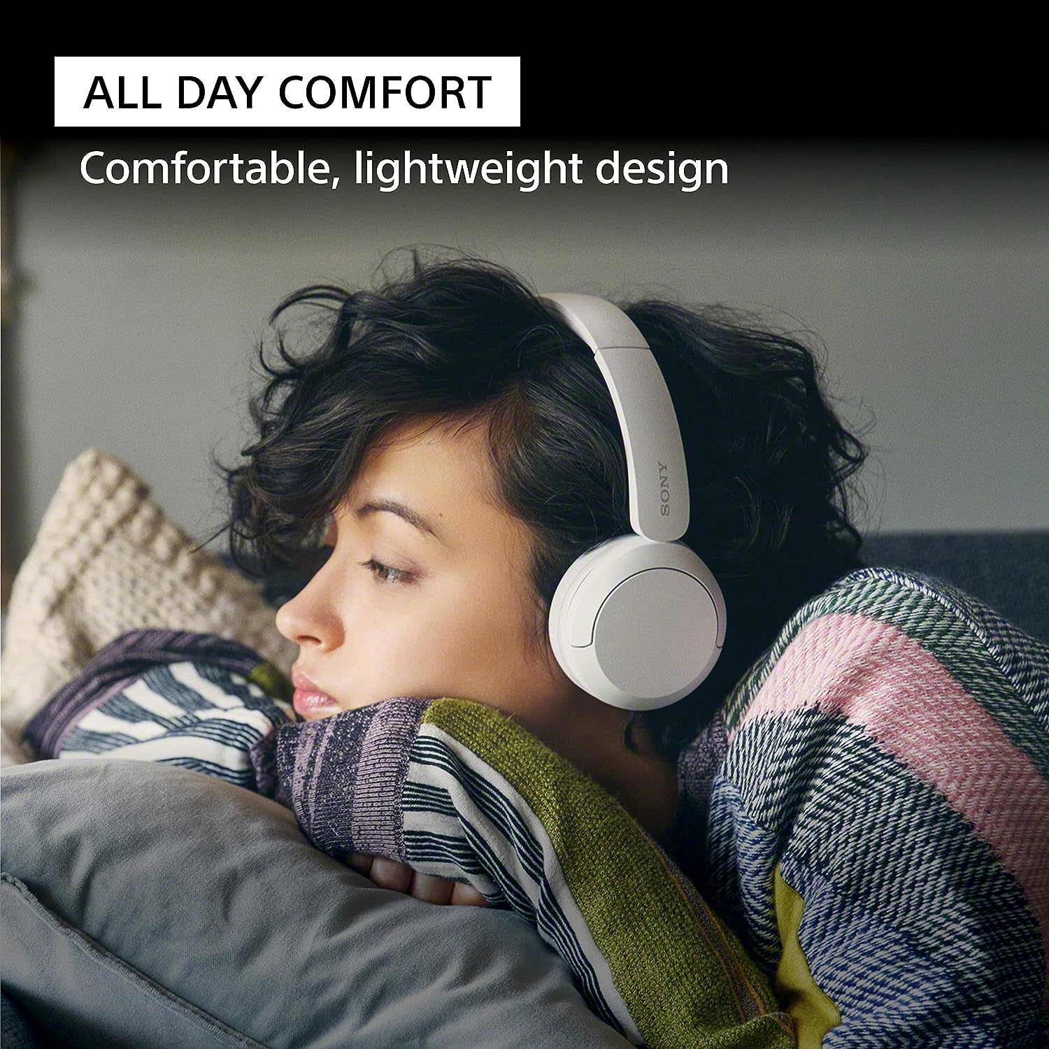 Sony WH-CH520 Wireless On-Ear Headphones with Microphone