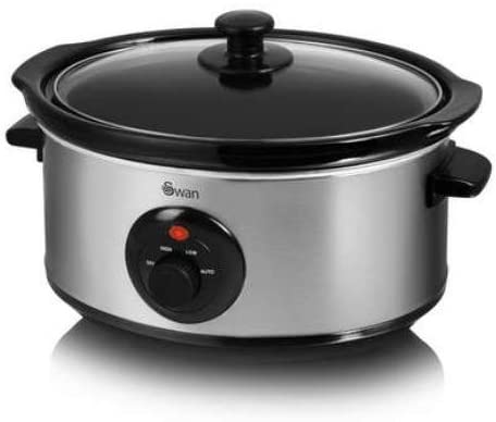 Swan 3.5 Litre Slow Cooker Silver
