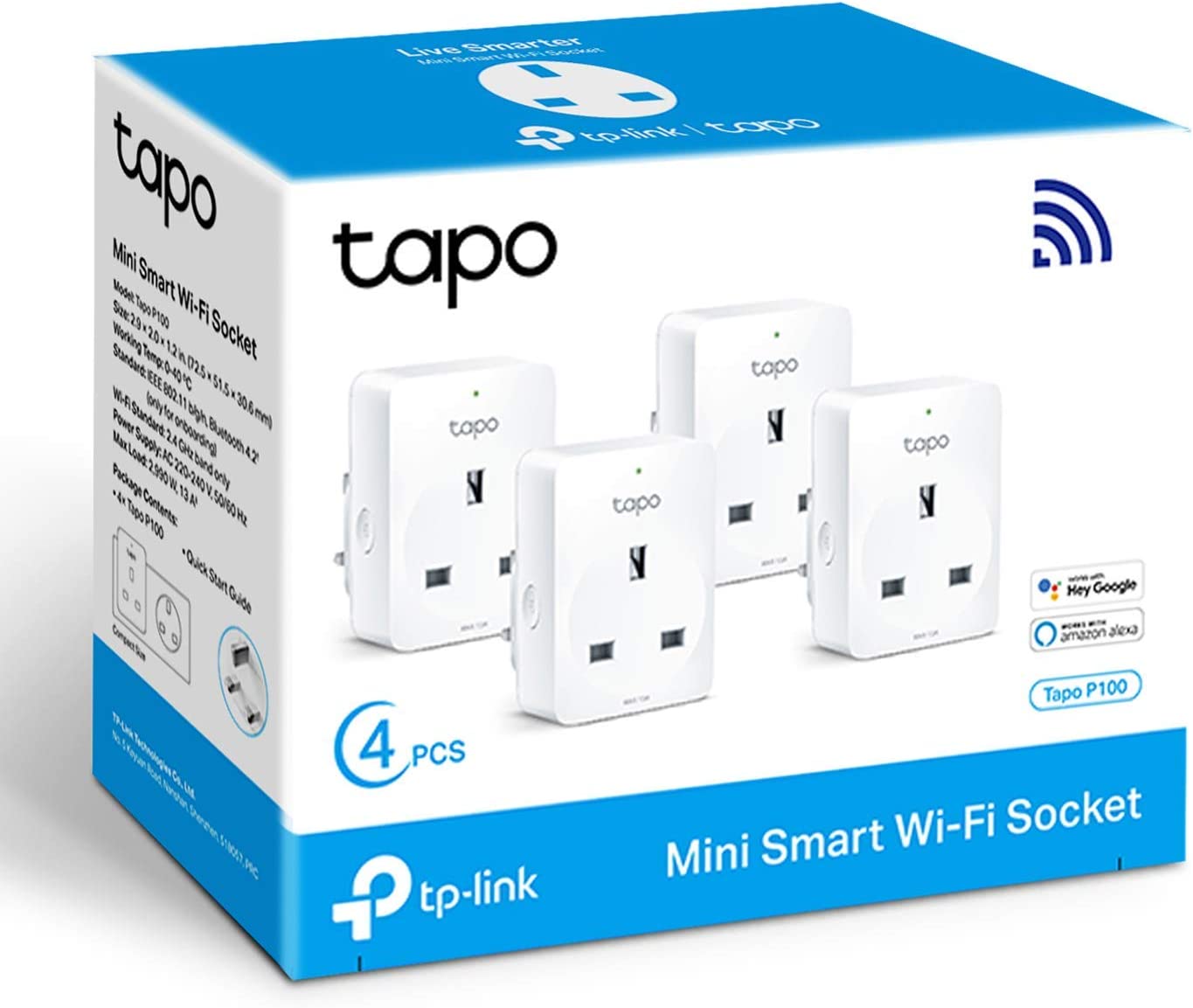 TP-LINK (P110 4PK) Mini Smart Wi-Fi Socket