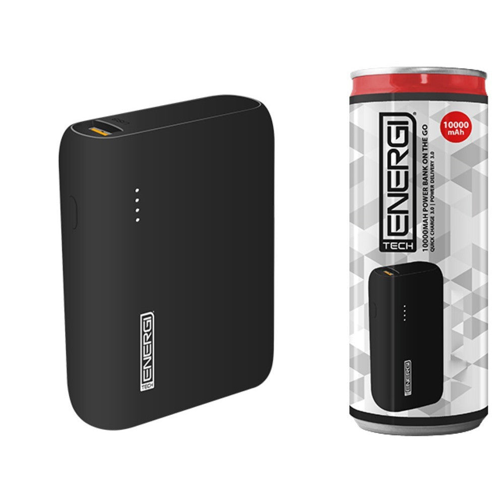 Tech Energi Power Delivery QC 3.0 10000mAh Power Bank | Black
