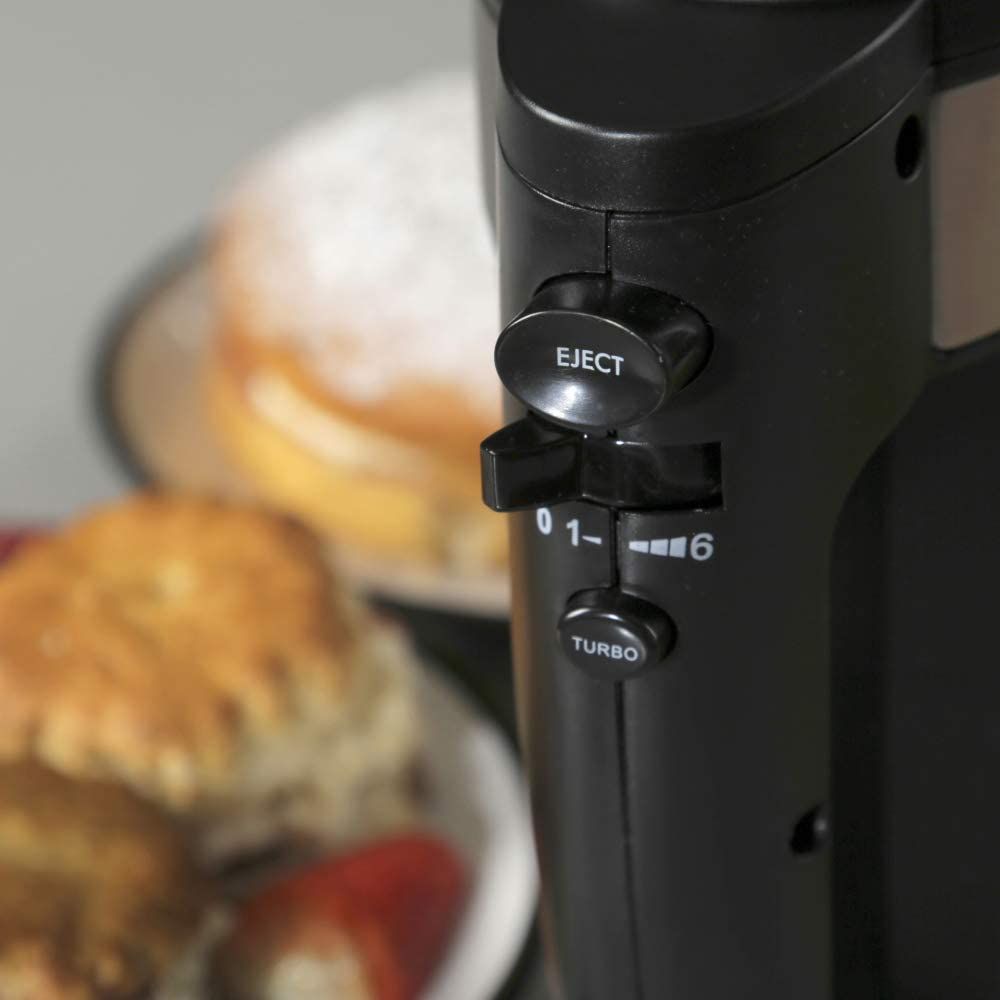 TOWER Stainless Steel Hand Mixer, 2-in-1 mixer with 6 speed, 300W | T12016