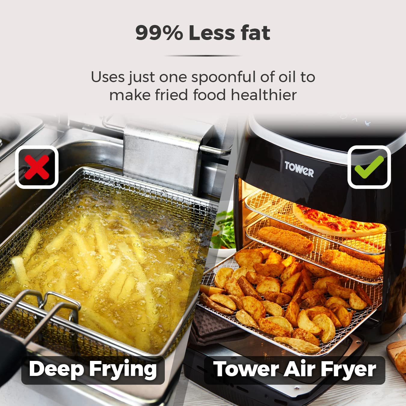 Tower Vortx Digital Health Air Fryer 11L