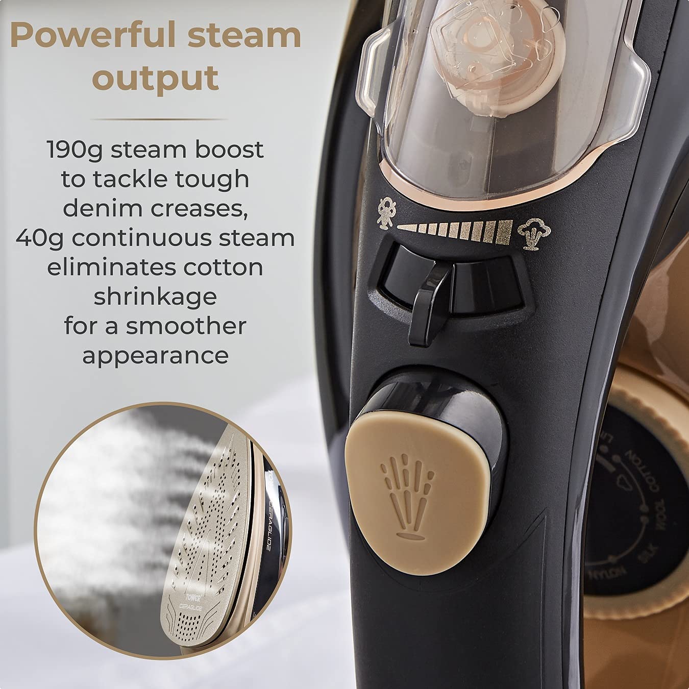 Tower Ceraglide 3100W Steam Iron - T22021