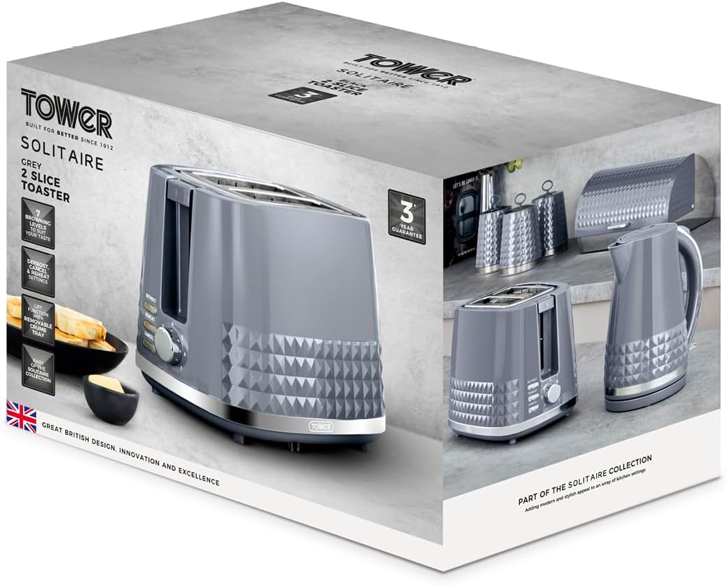 Tower Solitaire 2 Slice Toaster