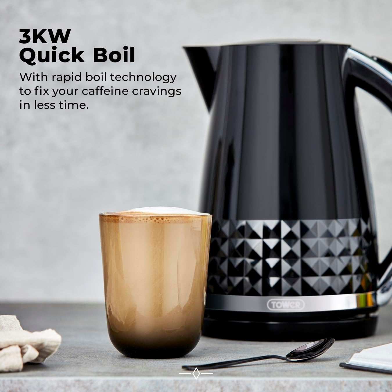 Tower Solitaire 3KW 1.5 Litre Kettle