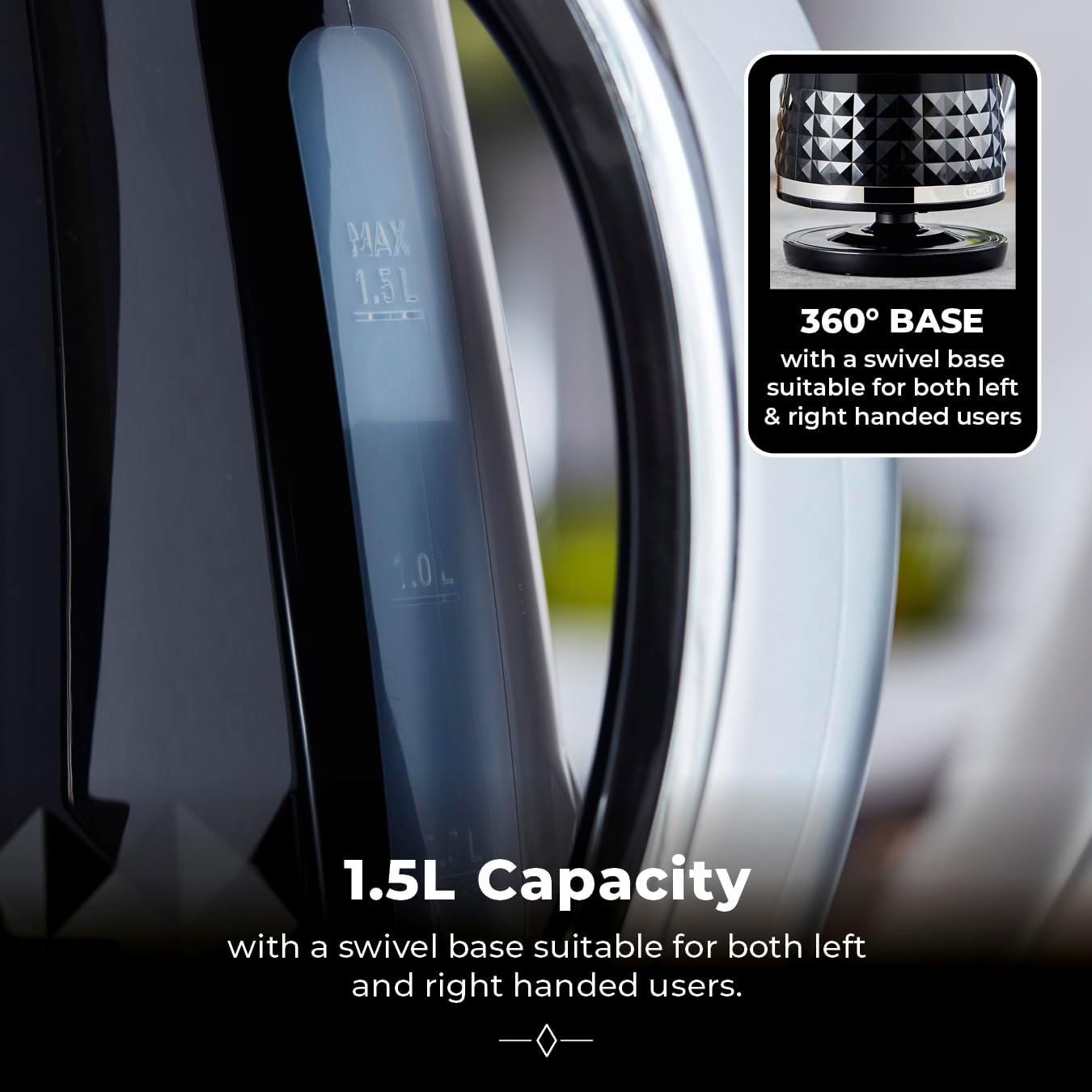 Tower Solitaire 3KW 1.5 Litre Kettle