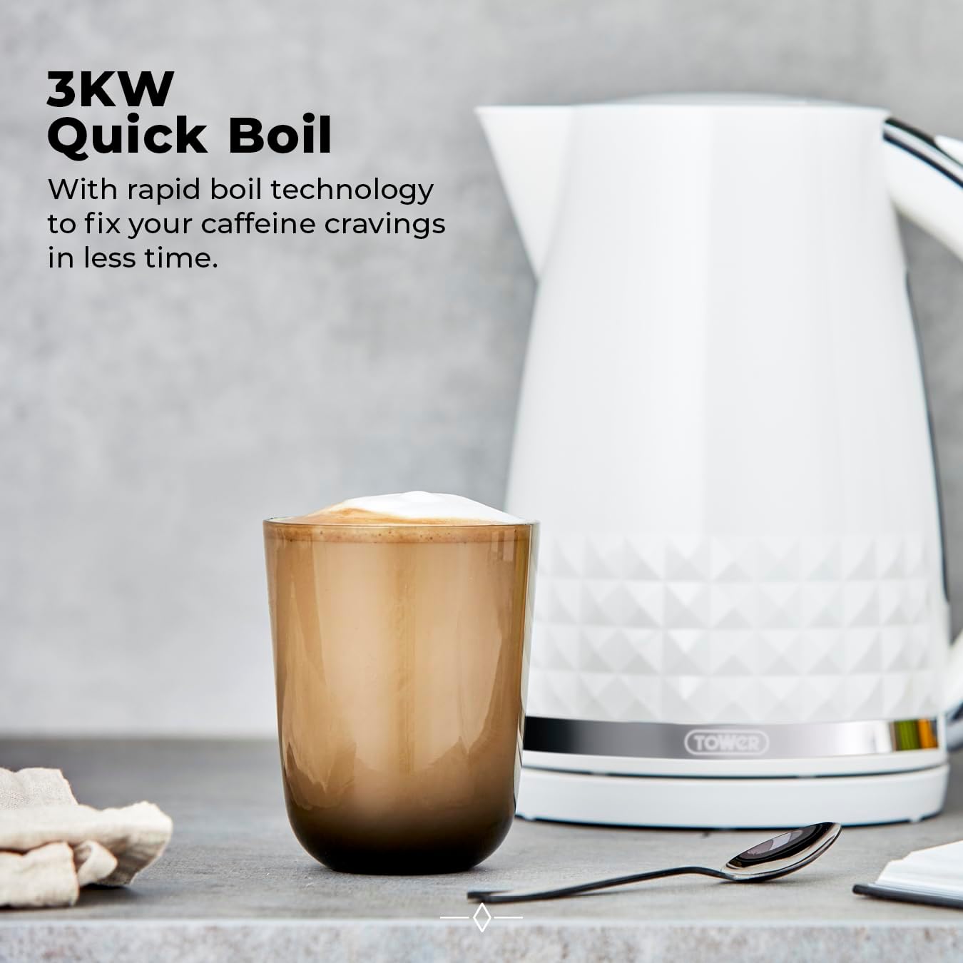 Tower Solitaire 3KW 1.5 Litre Kettle