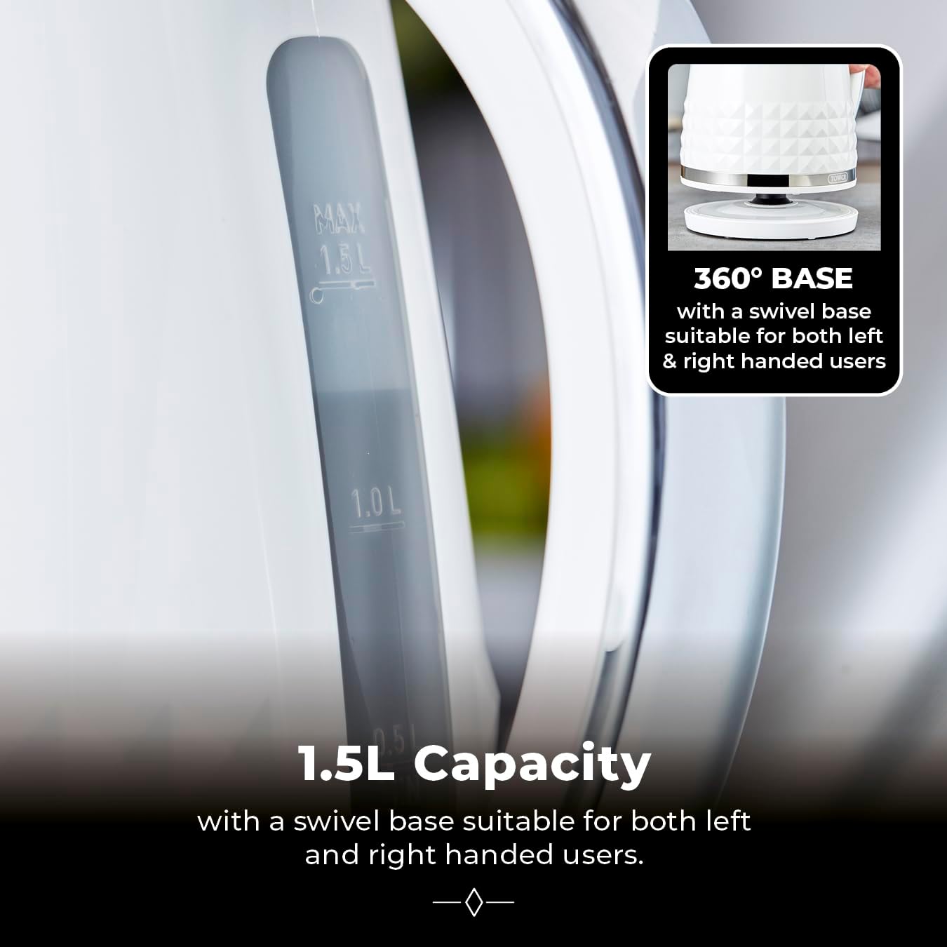 Tower Solitaire 3KW 1.5 Litre Kettle