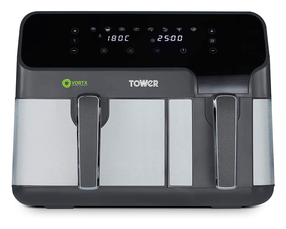 Tower Vortx Eco Duo Basket Air Fryer | 5.2L + 3.3L