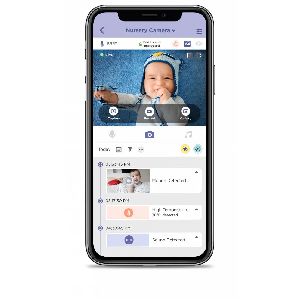 Monitor de bebé Hubble Nursery Pal Essentials de 2,8 pulgadas 