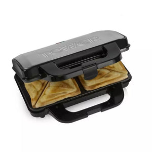 Tower Deep Fill Sandwich Maker in Black/Silver