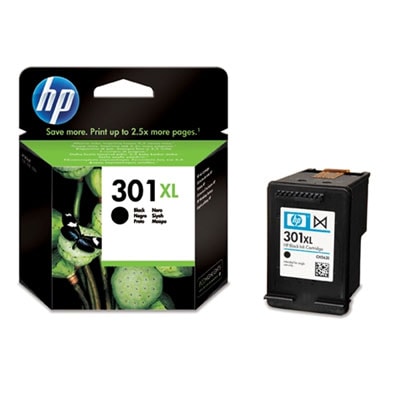 Cartucho de tinta original HP 301XL de alto rendimiento | Negro - CH563EE